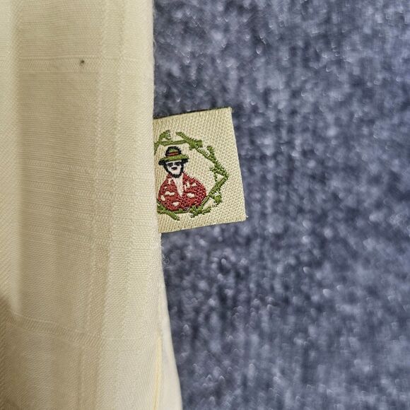 Joe Marlin Extra Large XL Yellow Short Sleeve Button Up Hawaiian Shirt - Picture 9 of 9